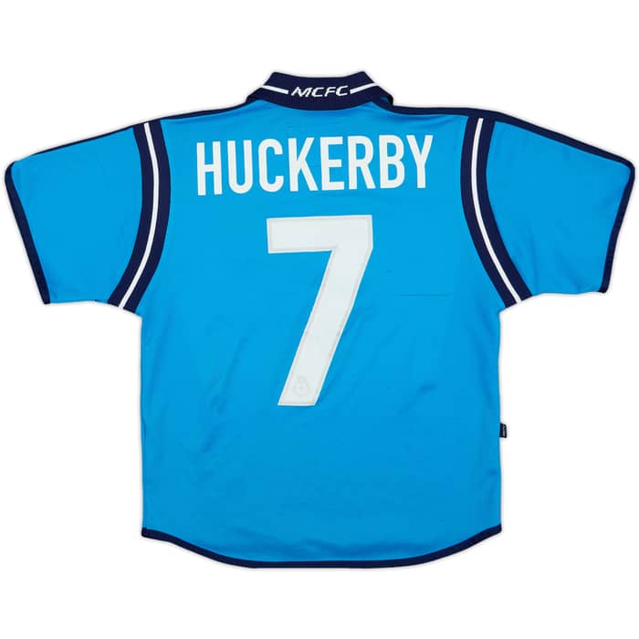 2002-03 Manchester City Home Shirt Huckerby #7 - 5/10 - (7-8 Years)