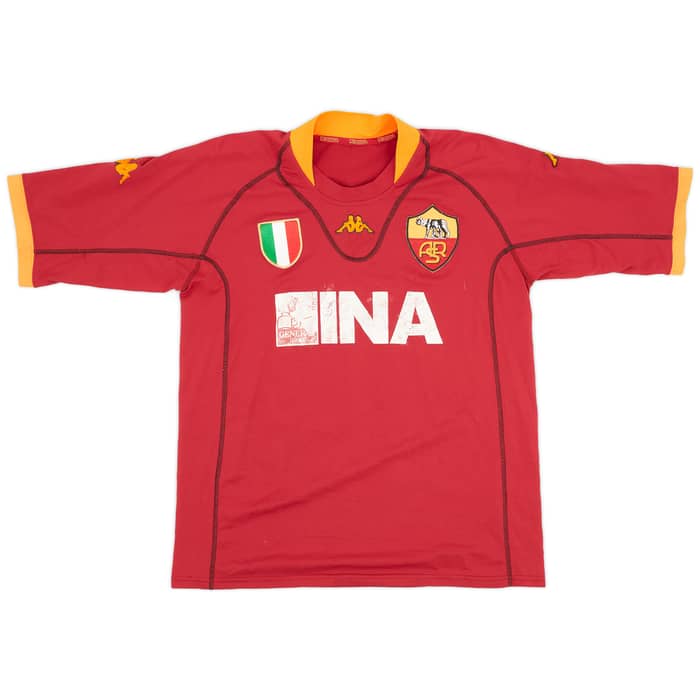 2001-02 Roma Home Shirt Totti #10 - 5/10 - (XXL)