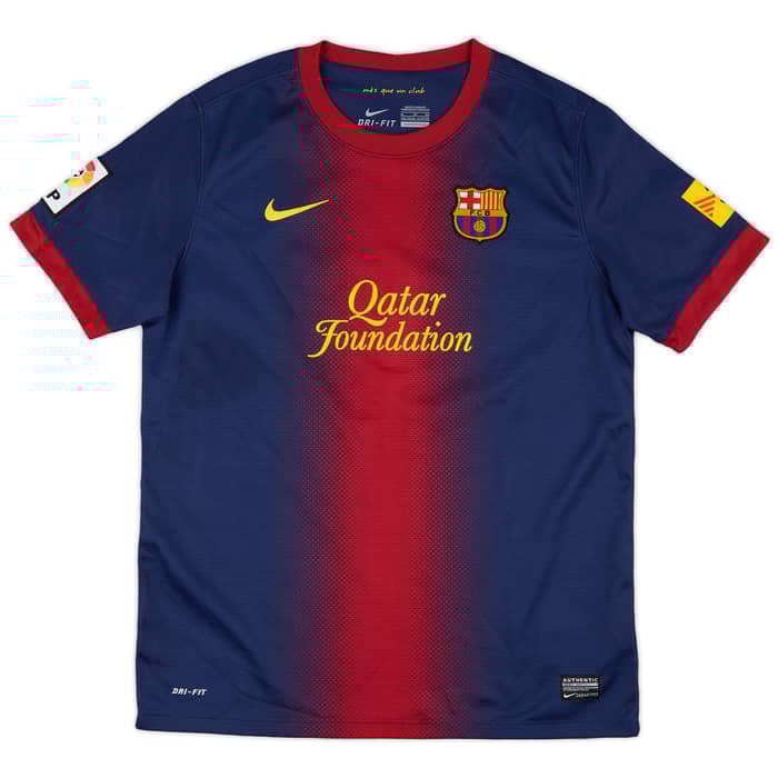 2012-13 Barcelona Home Shirt - 9/10 - (XL.Boys)
