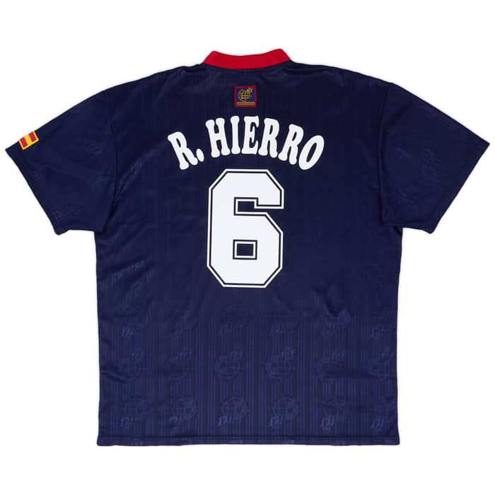 1996-98 Spain Away Shirt R.Hierro #6 - 7/10 - (XL)