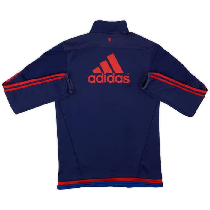 2015-16 Manchester United adidas 1/4 Zip Training Top - 5/10 - (S)