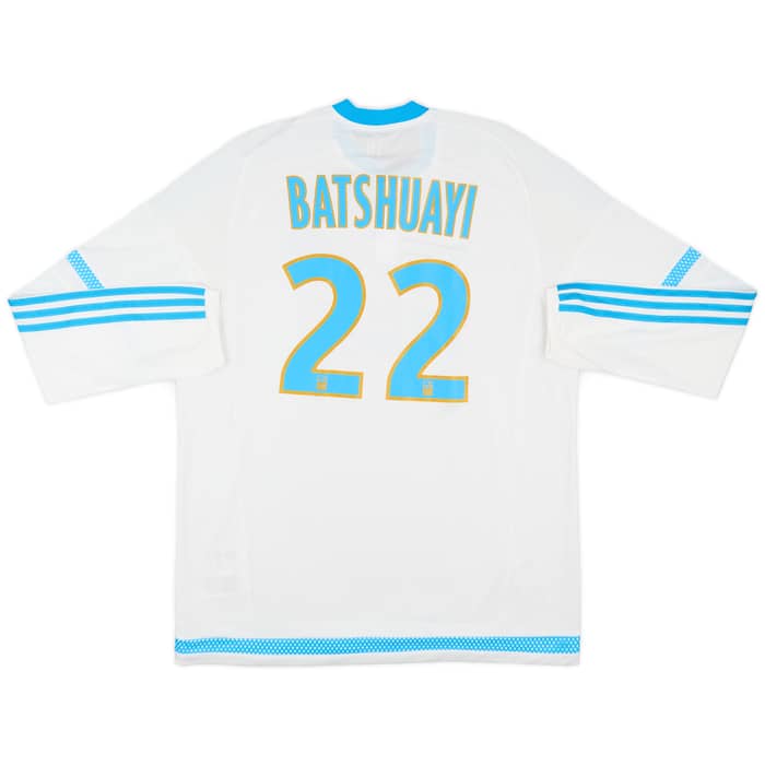 2015-16 Olympique Marseille Player Issue Home L/S Shirt Batshuayi #22 - 8/10 - (XL)