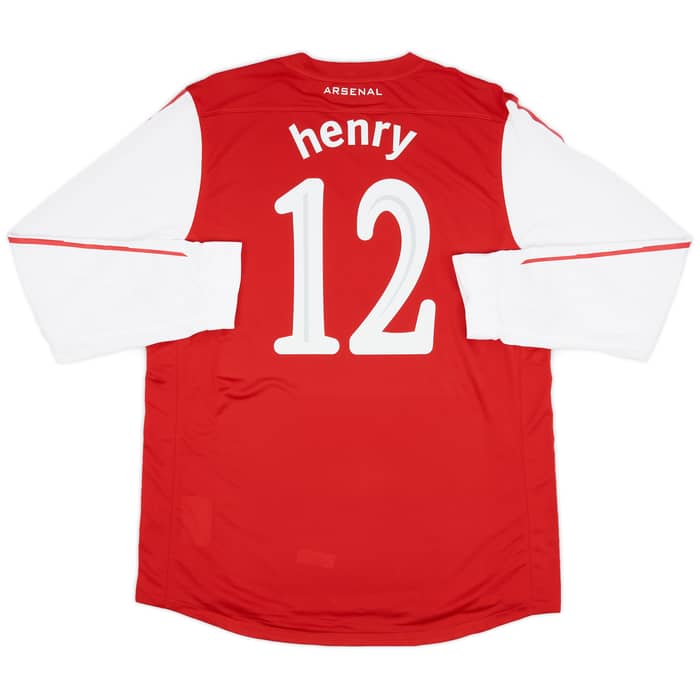 2011-12 Arsenal Player Issue Home L/S Shirt Henry #12 (XXL)