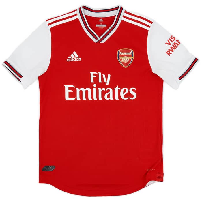 2019-20 Arsenal Authentic Home Shirt Aubameyang #14 - 7/10 - (S)