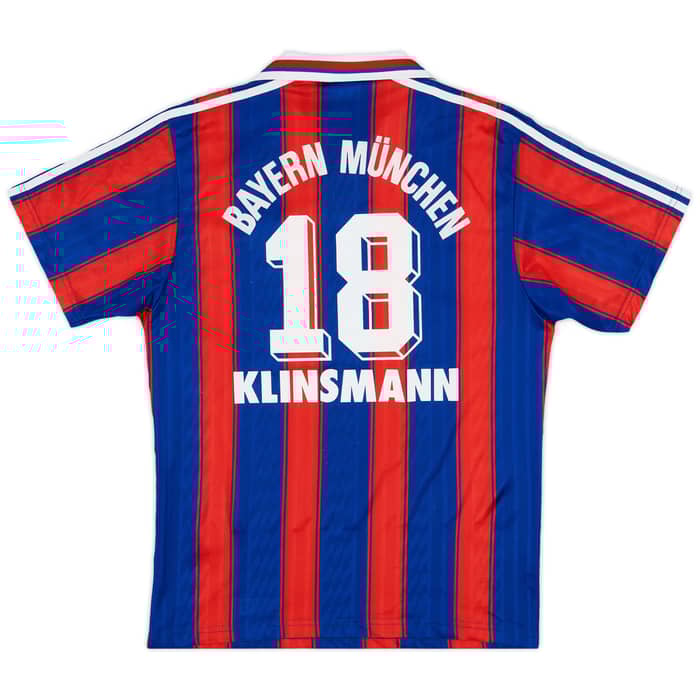 1995-97 Bayern Munich Home Shirt Klinsmann #18 - 7/10 - (S)