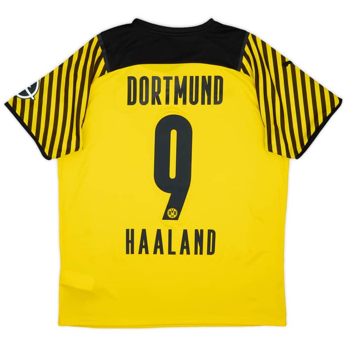 2021-22 Borussia Dortmund Home Shirt Haaland #9 (L)