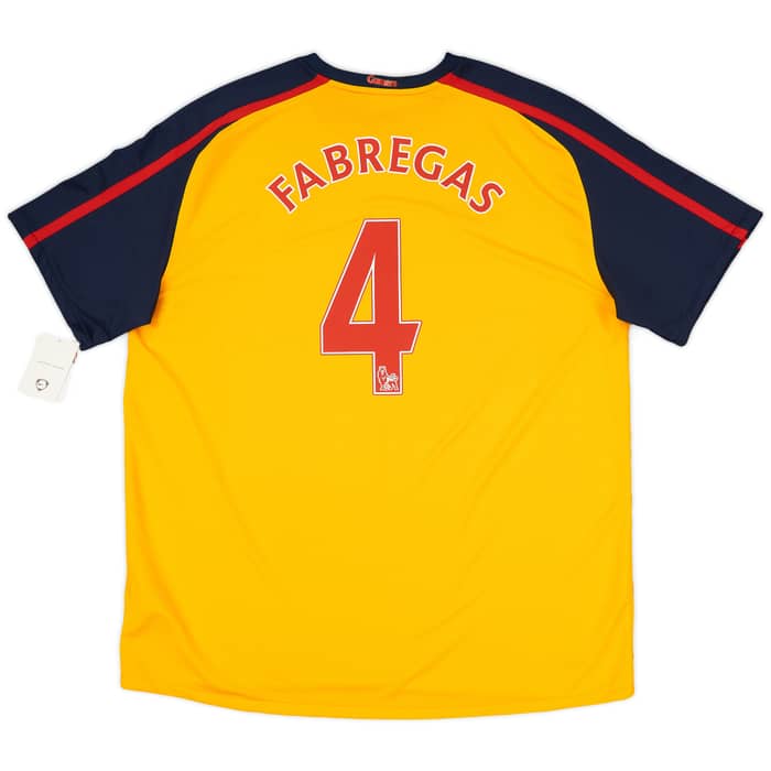 2008-09 Arsenal Away Shirt Fabregas #4 (XXL)