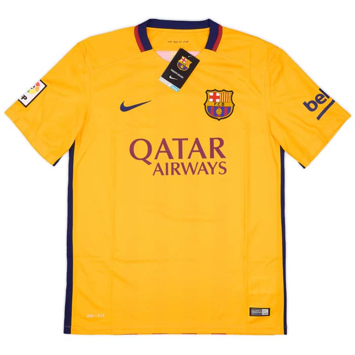 2015-16 Barcelona Away Shirt Suarez #9 (M)
