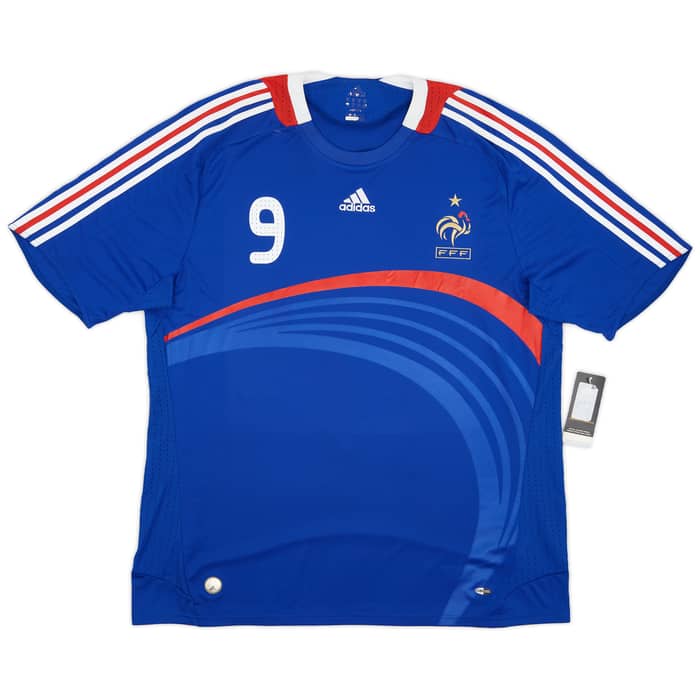 2007-08 France Home Shirt Benzema #9 (XXL)