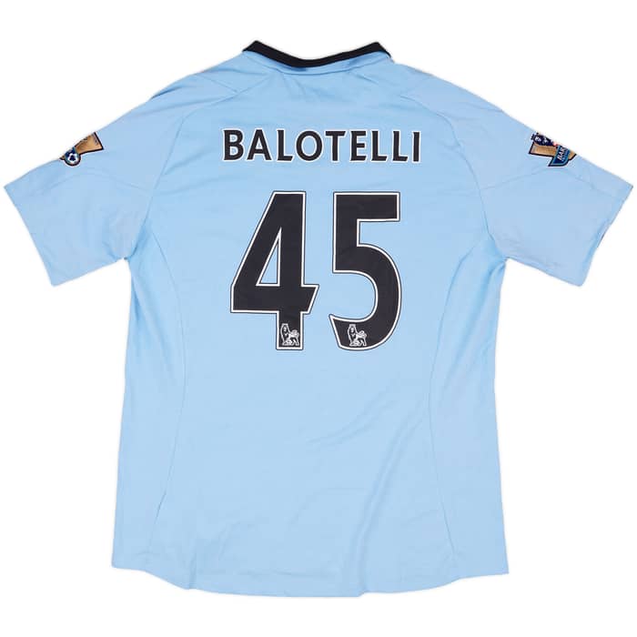 2012-13 Manchester City Home Shirt Balotelli #45 (L)