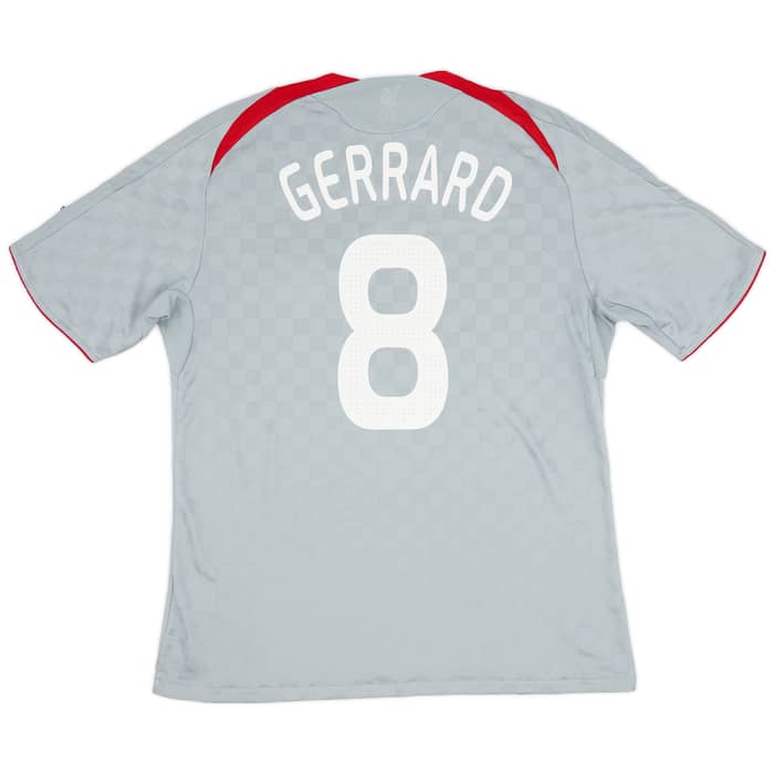 2008-09 Liverpool Away Shirt Gerrard #8 - 5/10 - (XL)