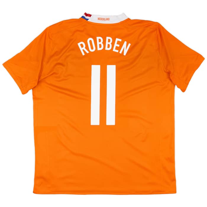 2008-10 Netherlands Home Shirt Robben #11 - 6/10 - (XL)