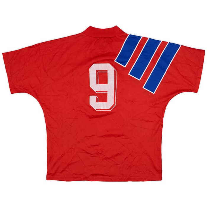 1991-93 Bayern Munich Signed Home Shirt #9 - 7/10 - (XL)