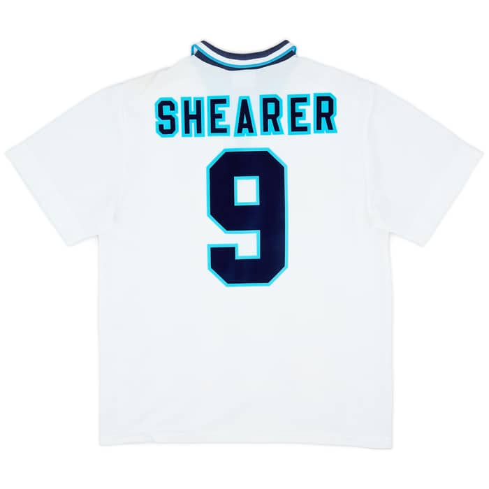 1995-97 England Home Shirt Shearer #9 - 8/10 - (L)