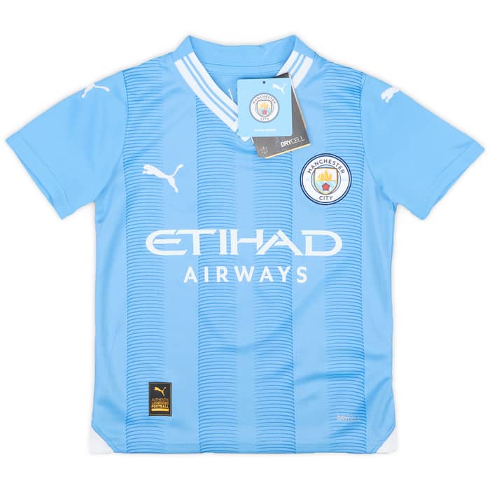 2023-24 Manchester City Home Shirt Haaland #9 (XS.Kids)