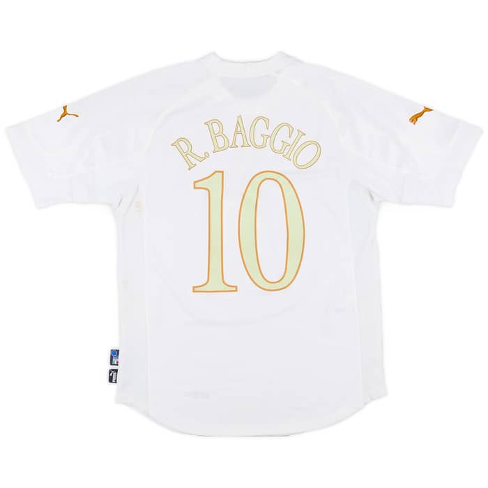 2004-06 Italy Away Shirt Baggio #10 - 6/10 - (M)