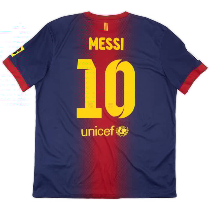 2012-13 Barcelona Home Shirt Messi #10 - 6/10 - (XL)