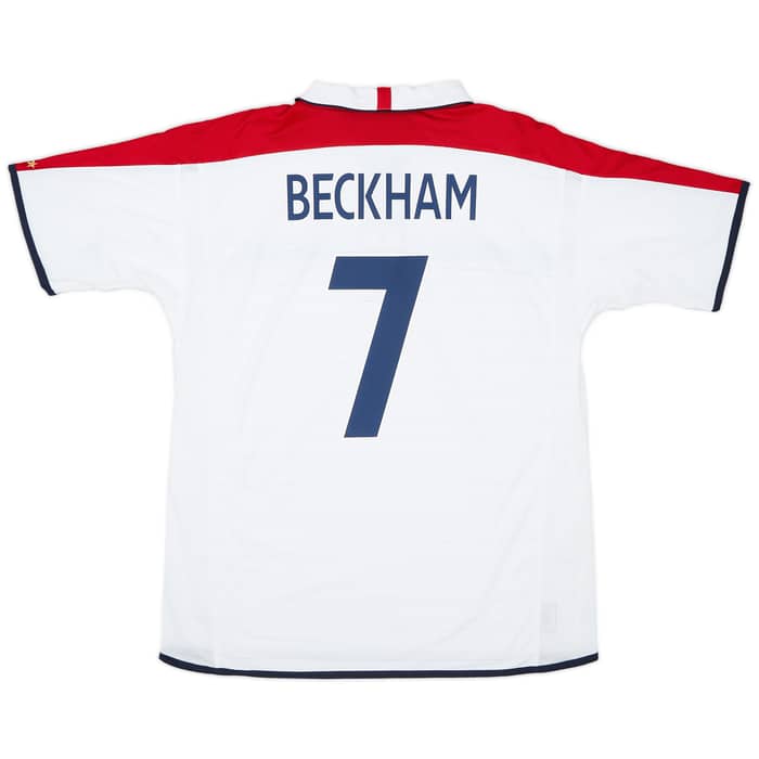 2003-05 England Home Shirt Beckham #7