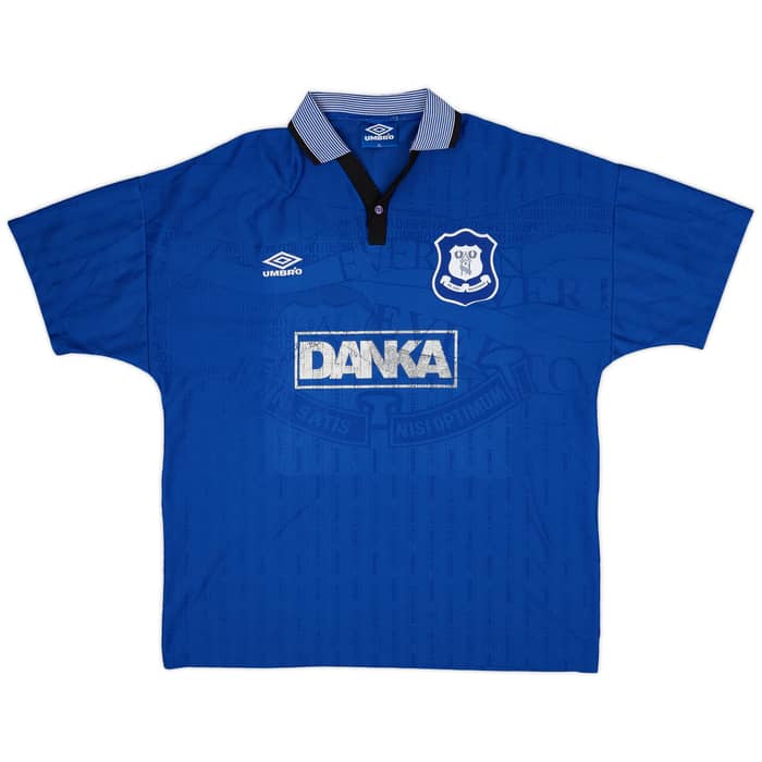 1995-97 Everton Home Shirt Ferguson #9 - 6/10 - (XL)