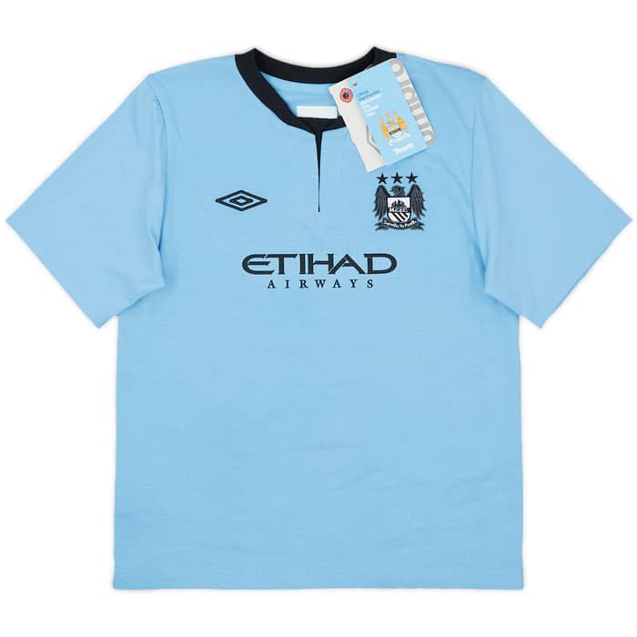 2012-13 Manchester City Home Full Kit Kompany #4 (S.Boys)