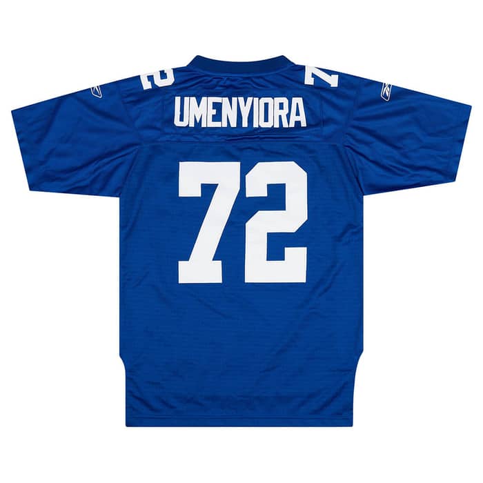 2008 New York Giants Umenyiora #72 Reebok Premier Jersey (Home) Y