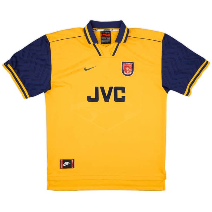 1996-97 Arsenal Away Shirt Bergkamp #10 - 5/10 - (XL)