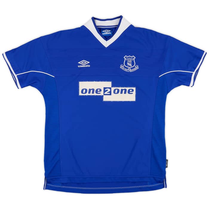 1999-00 Everton Home Shirt Collins #7 - 8/10 - (XL)