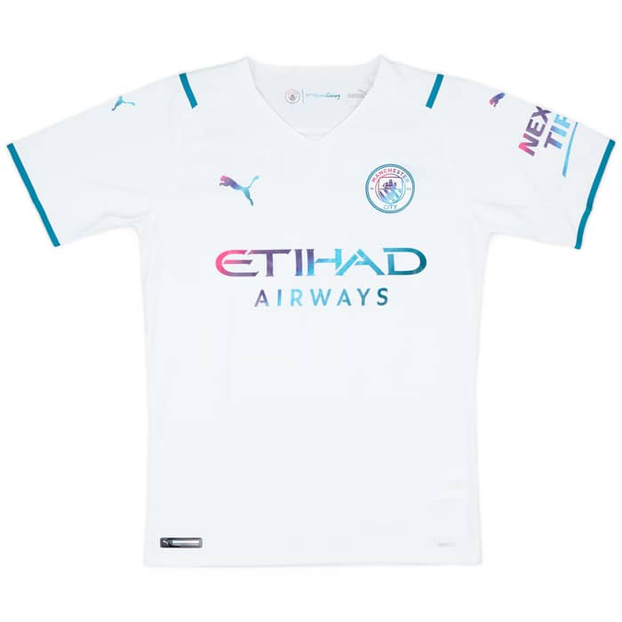 2021-22 Manchester City Match Issue FA Cup Away Shirt Mbete #79
