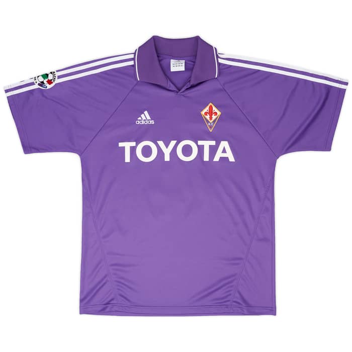 2004-05 Fiorentina Match Issue Home Shirt Chiellini #4
