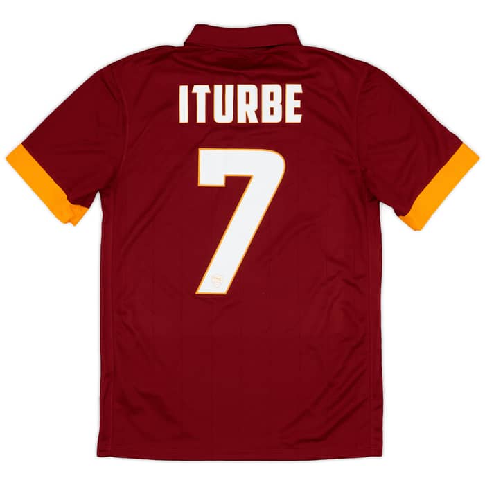 2014-15 Roma Home Shirt Iturbe #7 - 7/10 - (S)