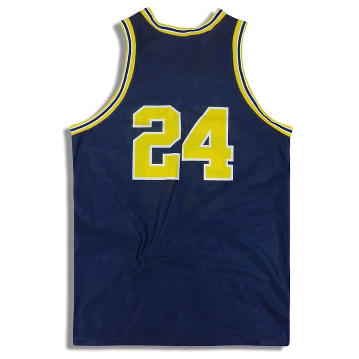 1991-95 Michigan Wolverines King #24 Nike Jersey (Away) L