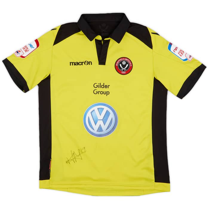 2011-12 Sheffield United Signed Away Shirt Lowton #2 - 6/10 - (L.Boys)