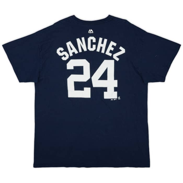 2015-19 New York Yankees Sanchez #24 Majestic Tee - 6/10 - (XL)