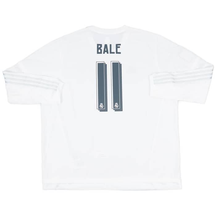 2015-16 Real Madrid Home L/S Shirt Bale #11 (3XL)