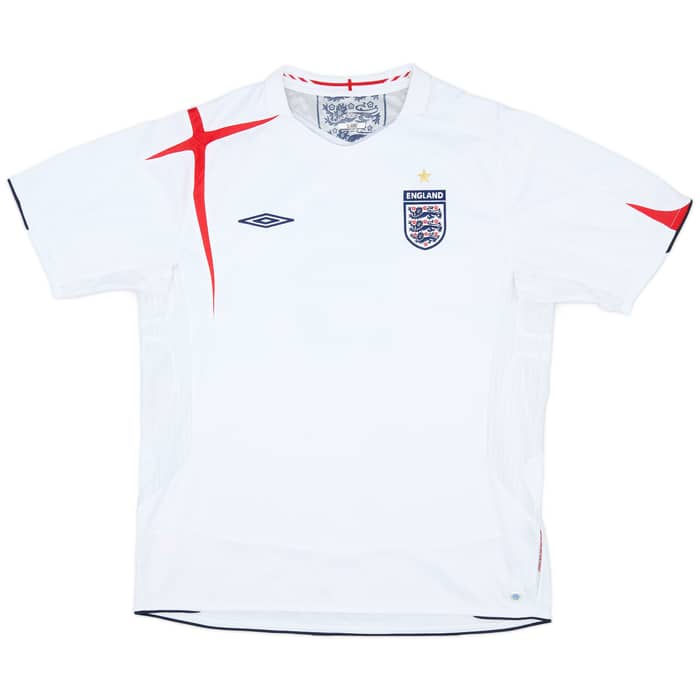 2005-07 England Home Shirt #6 - 7/10 - (XL)
