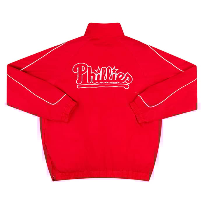 2000s Philadelphia Phillies MLB 1/4 Zip Windbreaker Jacket XXL