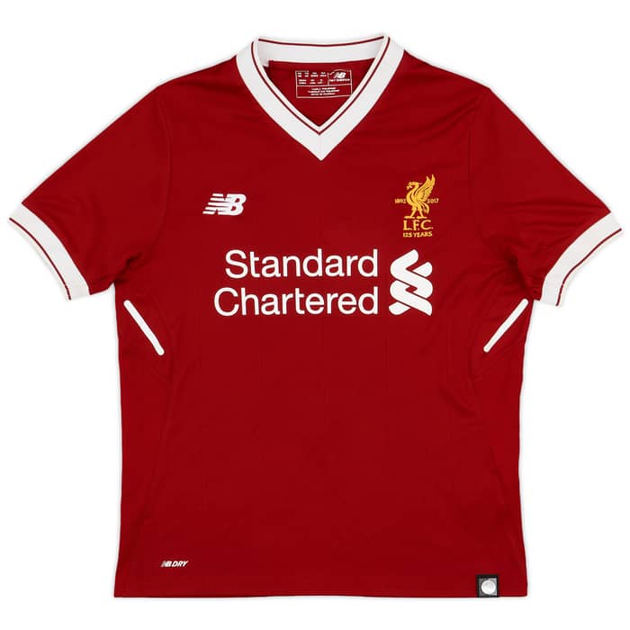 2017-18 Liverpool 125 Years Home Shirt Firmino #9 - 8/10 - (M.Boys)