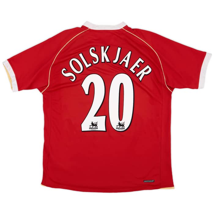 2006-07 Manchester United Home Shirt Solskjaer #20 - 5/10 - (L)