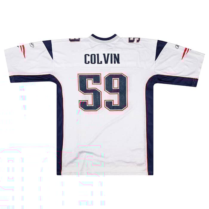 2005-06 New England Patriots Colvin #59 Reebok On Field Jersey (Away) XL