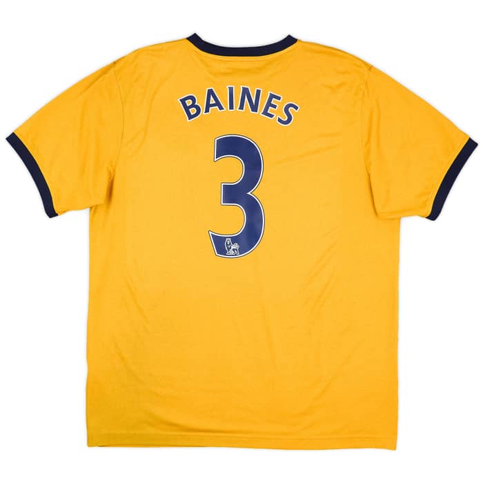 2011-12 Everton Away Shirt Baines #3 - 10/10 - (L)