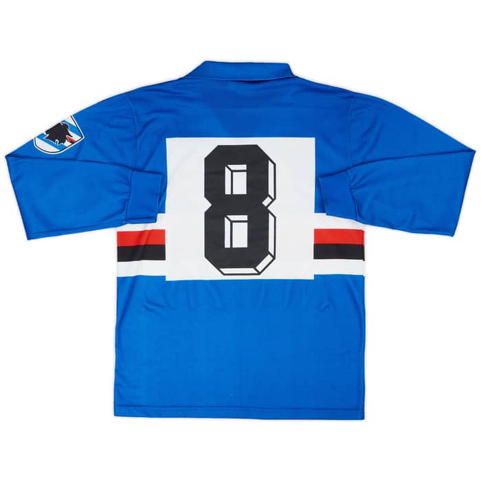 1988-89 Sampdoria Match Issue Home L/S Shirt #8
