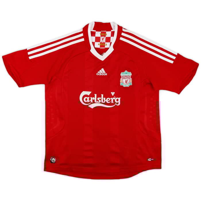 2008-10 Liverpool Home Shirt Torres #9 - 8/10 - (M.Boys)