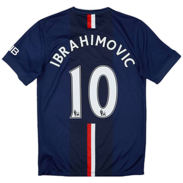 2014-15 Paris Saint-Germain Home Shirt Ibrahimovic #10 - 8/10 - (S)