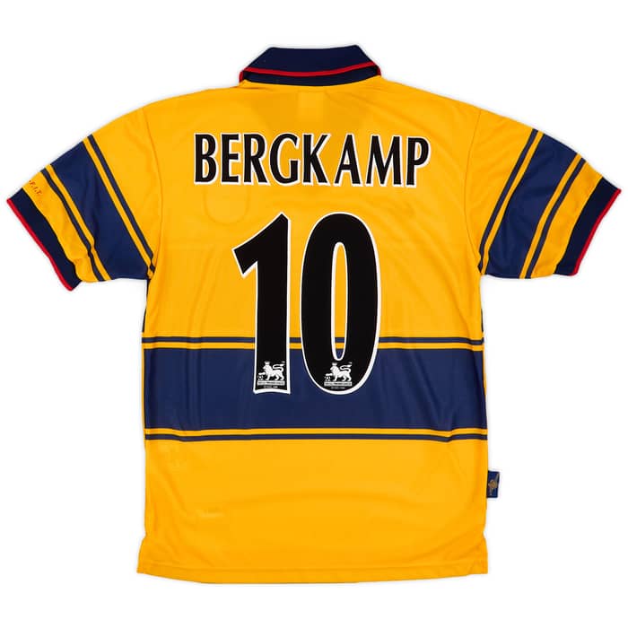 1997-99 Arsenal Away Shirt Bergkamp #10 (XS)