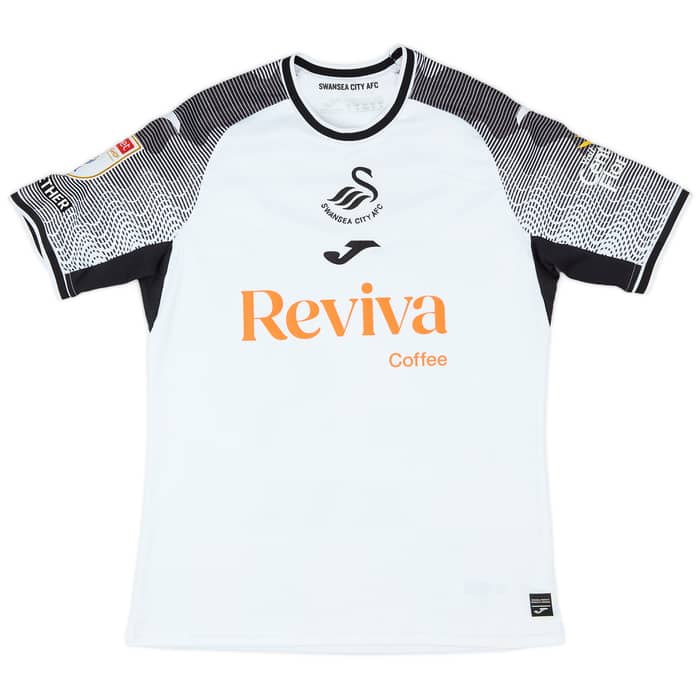 2023-24 Swansea Match Worn Home Shirt Walsh #28