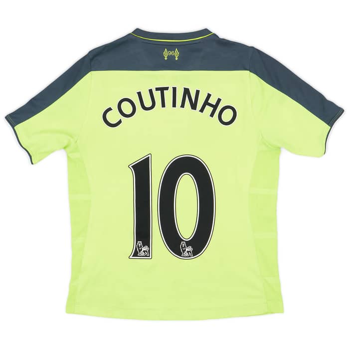 2016-17 Liverpool Third Shirt Coutinho #10 - 7/10 - (L.Boys)