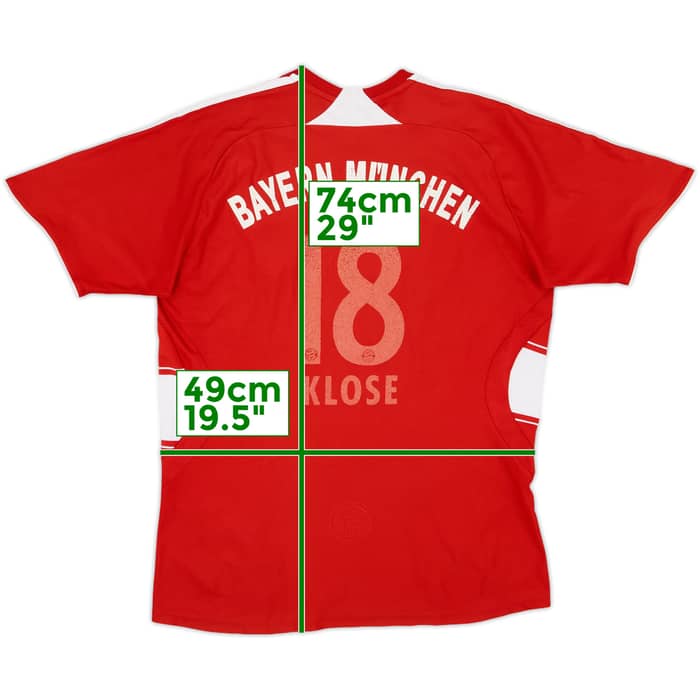 2007-08 Bayern Munich Home Shirt Klose #18 - 4/10 - (XL.Boys)