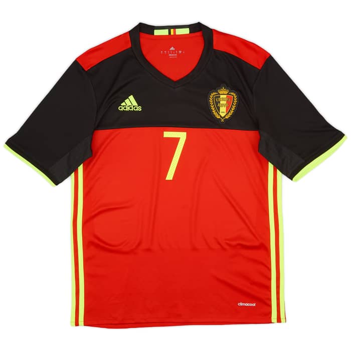 2016-17 Belgium Home Shirt De Bruyne #7 - 8/10 - (S)