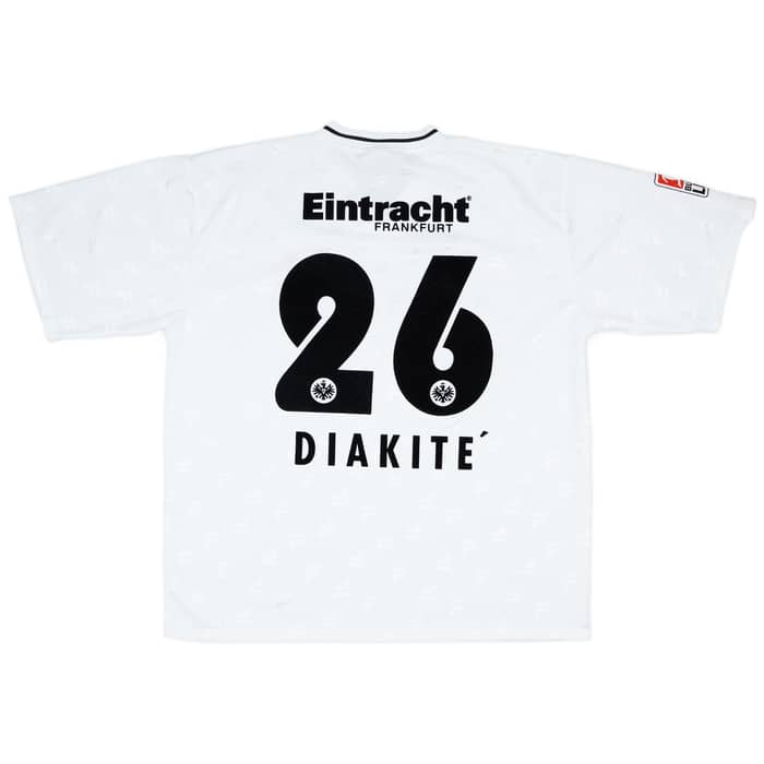 2002-03 Eintracht Frankfurt Match Issue Away Shirt Diakite #26