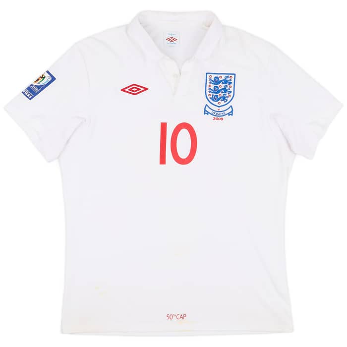 2009-10 England Home Shirt Rooney #10 - 6/10 - (L)